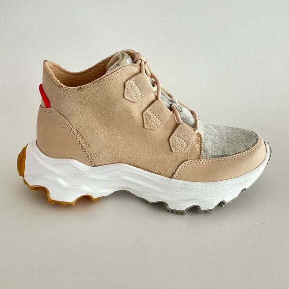 New Sorel Waterproof Caribou Kinetic Breakthru Sneaker Boots Tan Gray 8.5 - Picture 2 of 13